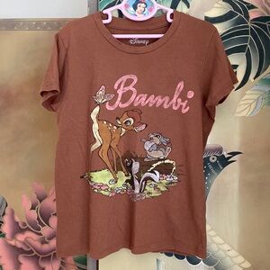 Disney neutral brown Bambi and Thumper T-shirt sz M